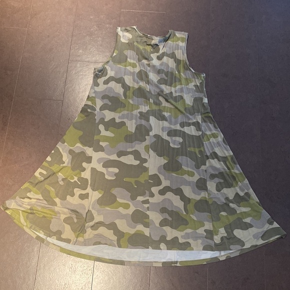 Style and Co camo tank dress XL - Picture 4 of 4
